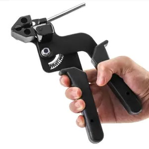 Stainless Steel Tie Gun, Heavy Duty Specialized Tool for Securing and Cutting Metal Straps, Ideal for Fence Repair, Pipe Wrapping, Outdoor Bundling