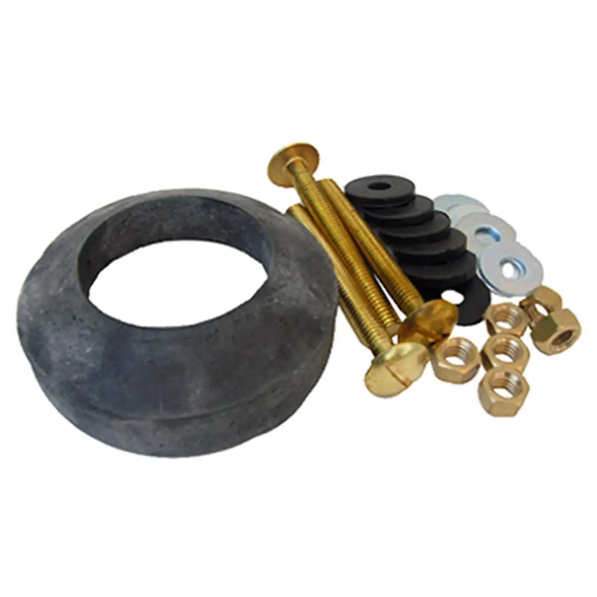 212 MAIN Tank & Bowl Bolt Complete Kit with Gasket, Brass Bolts, Fits Flush Nuts - Larsen Supply 04-3809 Sailing Water Sports Hardware