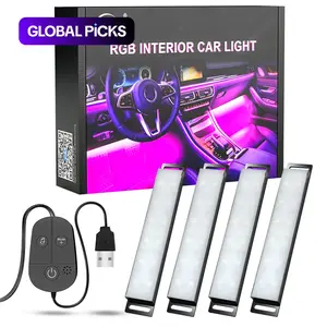 RGB Car Interior Light Kit, LED Car Ambient Light with App Control, Interior Decorative Light, Car Accessories, Car Interior Lighting #GLOBAL PICKS