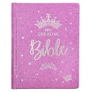 ESV Holy Bible, My Creative Bible For Girls, Hardcover w/Ribbon Marker, Illustrated Coloring, Journaling and Devotional Bible, English Standard Version, Purple Glitter (ESV Creative Editions Girls)
