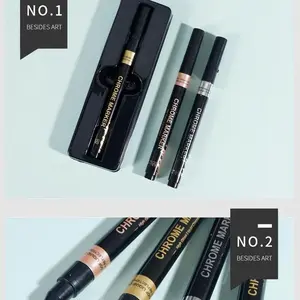 Mirror Finish Marking Pen High Gloss Paint Marker Silver Color Metal Electroplated DIY Model Coloring Tool