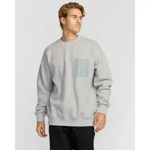 Austin Garage Crew Sweatshirt - Lt Grey Htr