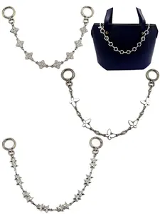 Women's Elegant Butterfly & Flower & Star Design Chain, Elegant Chain Strap, Fashionable Chain Extender for Travel, Casual Trendy Versatile High-quality Daily Bag Decoration