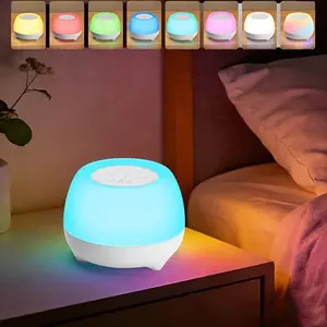 Sleep Noise Machine, 10 Soothing Sounds, Adjustable Night Light, 7 Color Temperatures, 3 Timer Settings, Portable Sleep Device, Bedroom