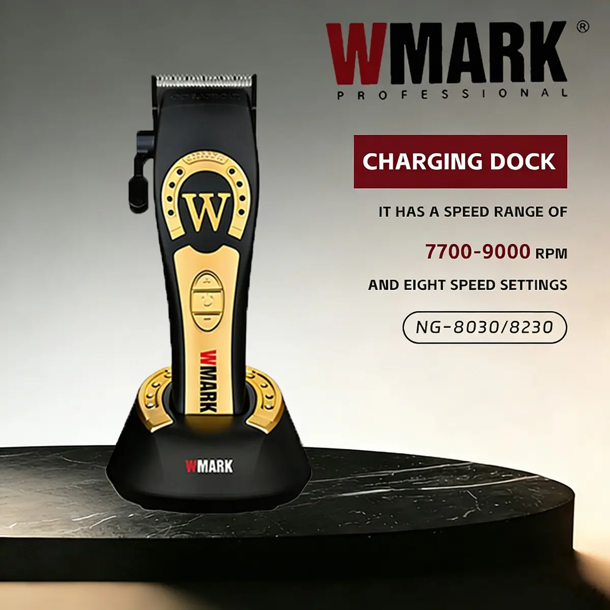 WMARK Professional Hair Trimmer Barber Dedicated Hair Clippers