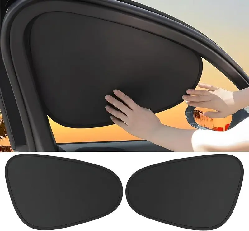 4 PCS Car Side Window Sunshades - Universal Fit Auto Accessories, Anti-Glare Reflective Heat Blocker, UV-Blocking Car Window Cover, Interior Privacy Shade Cover