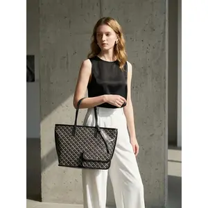 PU Leather Tote Bag, Small Medium Large Sizes Women's Fashion New Simple Tote Bag Set, Premium tote bag  little bag one shoulder handbag large capacity shoulder Shopping bag Mummy tote Bag double sides leather mini