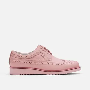 Alexander Pink Leather Longwing Sneakers