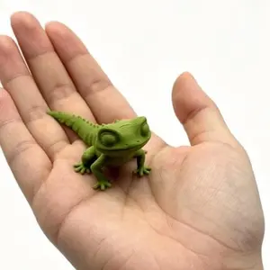 3D Printed Lizard Figure - Classic Novelty Animal Collectible Toy, Stress Relief Gift for Kids