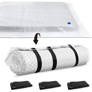 Vacuum  Bag for  Size Mattress - Ideal for Memory  and Latex Up to 14 Inches - Designed for Easy Moving, Shipping and Storing with Straps (/ XL)