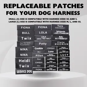 Personalized Replaceable Patches For Your Dog Harness -  Compatibility - Small, Medium, Large, Extra-Large Dog Harness