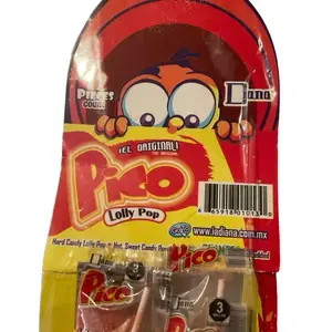 Pico lollipops with chili powder made in Mexico