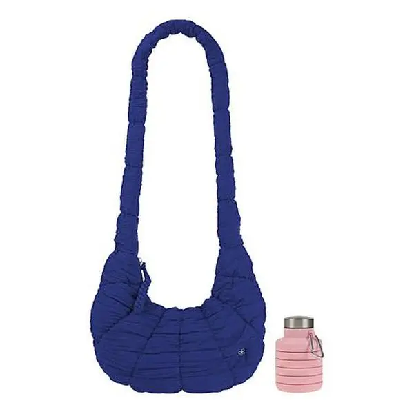 Denise Austin Everywhere Hobo with Water Bottle Charm
