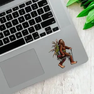 Bigfoot Hunting Sticker, Sasquatch Bowhunter Vinyl Decal, Funny Hunter Outdoor Sticker for Car Truck Window Laptop