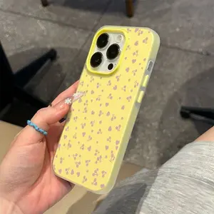 Full Screen Pink Heart Cherry Pattern 2-in-1 All Inclusive Shockproof Phone Case, Minimalist Trendy Precise Cut Protective Cover for iPhone 11 11 Pro Max 12 12 Pro 13 13 Pro 13 Pro Max 14 14 Plus 14 Pro Max 15 15 Pro 15 Pro Max 16 16 Pro Max 17 17 Air 17