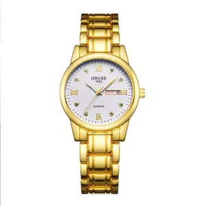 Gruss Women's white Surface Watch 1853 Series with Quartz Movement Elegant Design for Everyday Wear and Special Occasions