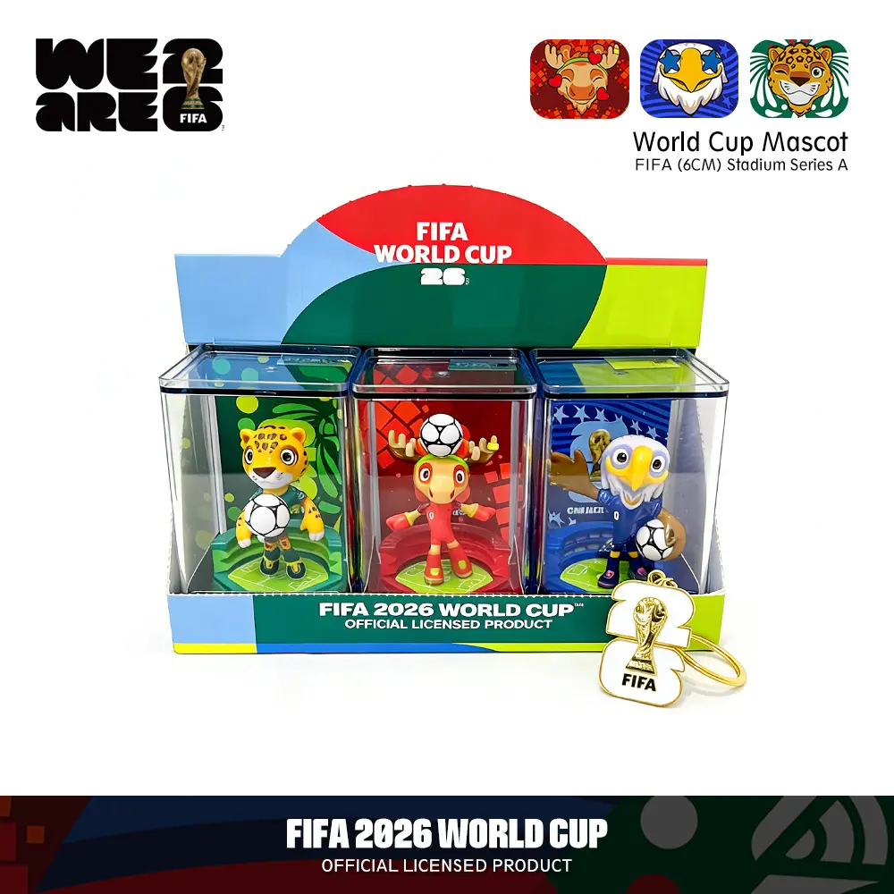 Official 2026 FIFA World Cup USA-Canada-Mexico Mascot Figure Set 3
