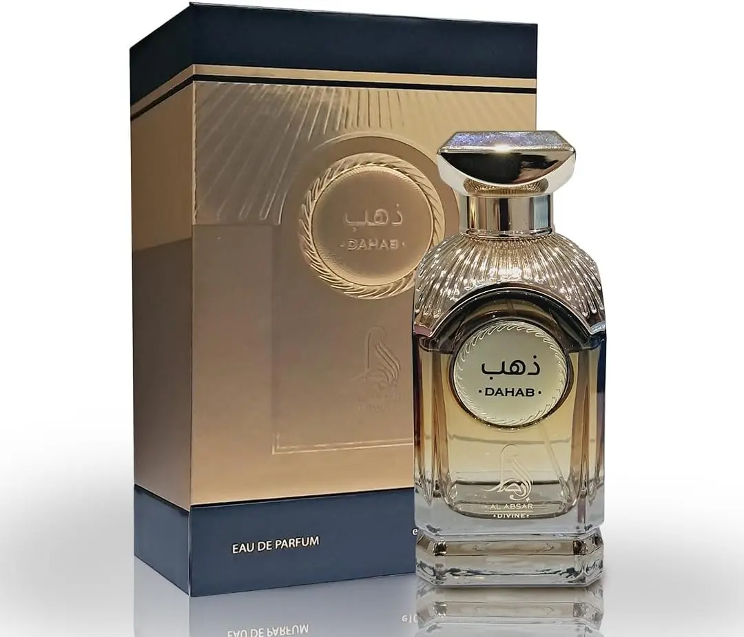 Al Absar Dahab EDP 100 ML / 3.4 FL OZ - Spicy, Floral, and Earthy Scent with Mandarin, Ginger, Cinnamon, Orange Flower, Jasmine Sambac, and More