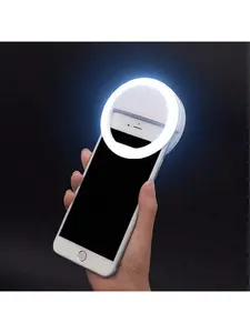 Selfie Ring Light , Rechargeable Selfie Fill Light With Retaining Clip On, Video Conference Light For Phone, Laptop,Soft light .