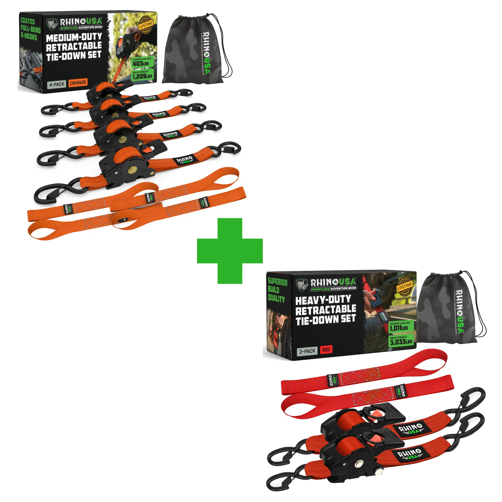 1” ORG 4pc + 2” RED 2pc