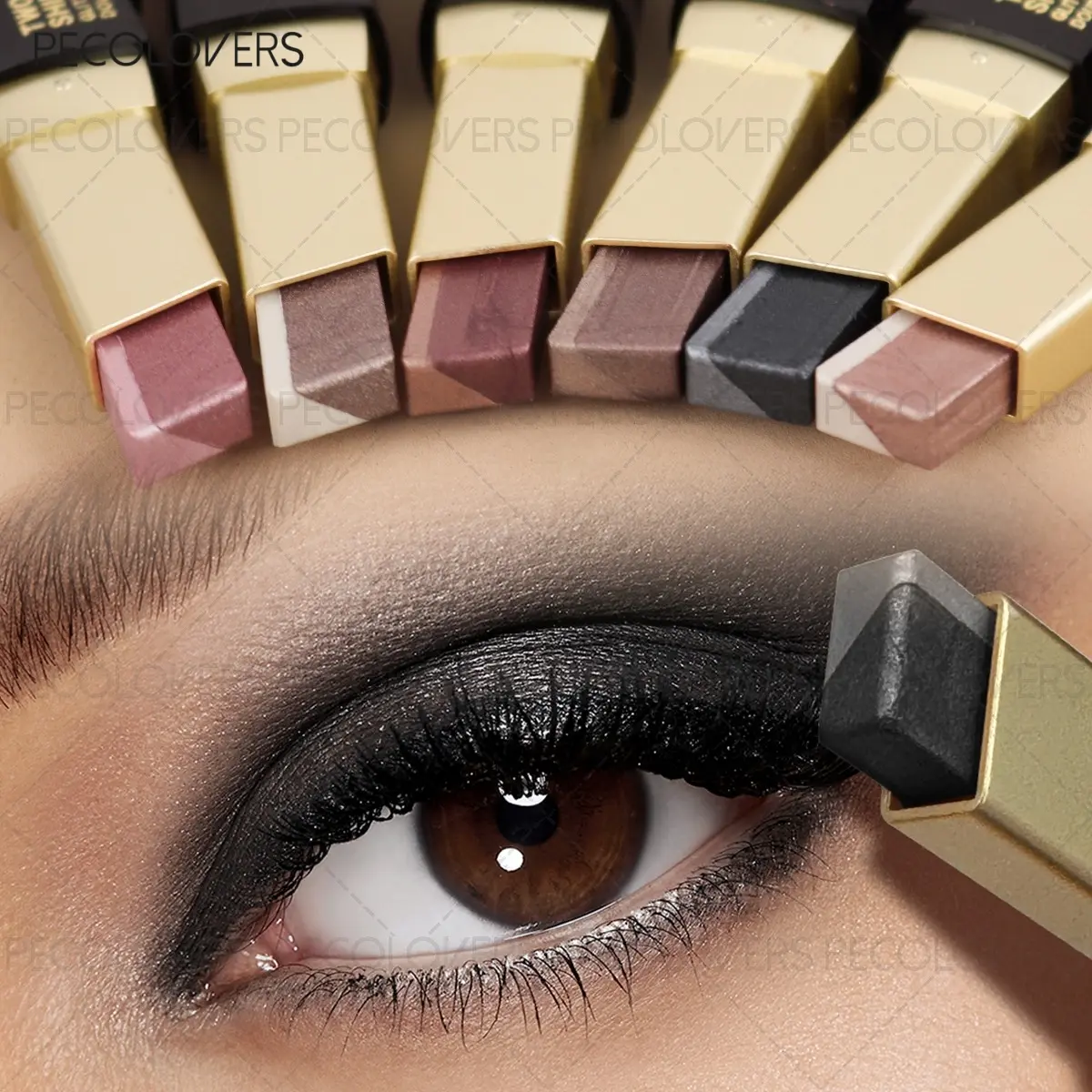 6pcs/set Dual-Ended Cosmetic Eye Makeup Products Eyeshadow Sticks Set - Matte & Shimmer Finish, Shimmer Matte Eyeshadows, Waterproof, Smooth Application, Ideal for Daily Wear & Travel - Perfect Gift for Valentine'S Day