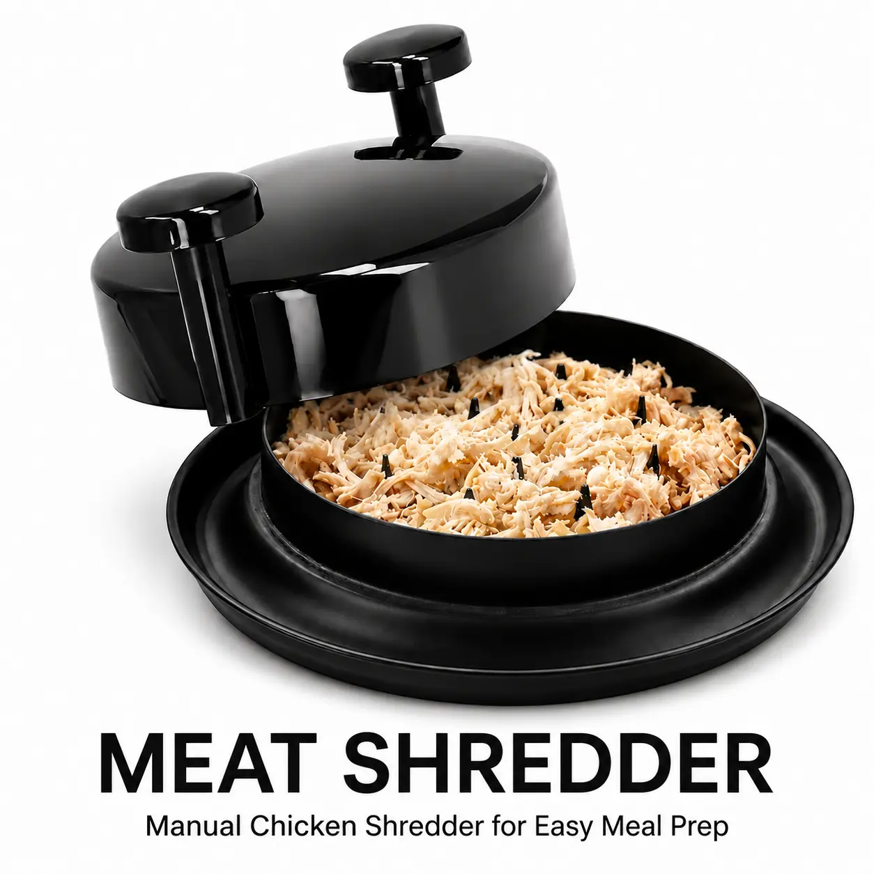 MIUVA Meat Grinders for Home Use  Manual Chicken Shredder Tool with Grip Handles Non Skid Base for Chicken Pork Beef BBQ Tacos Meal Prep and Home Kitchen