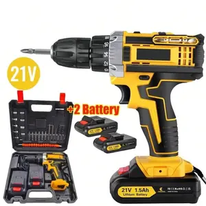 Compact Cordless Impact Drill Set tool kit set Includes Bits Set And Box for Projects Essential household tools