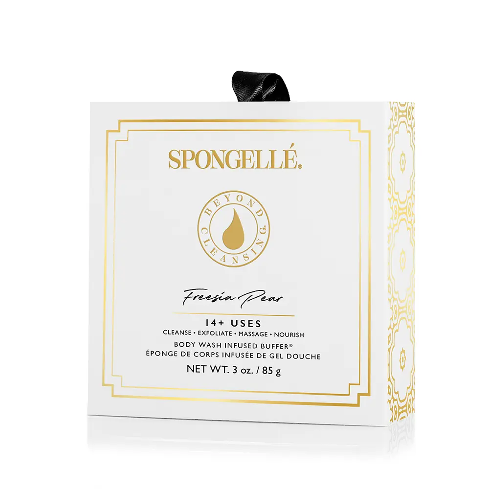 Freesia Pear | Vegan-Friendly Boxed Flower Bath Sponge