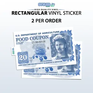 funny joe dirt food coupon rectangle vinyl sticker