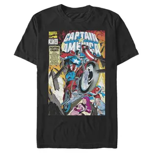 Men's Marvel Captain America Comic Book Issue 427 Cover T-Shirt Men's Marvel Captain America Comic Book Issue 427 Cover T-Shirt