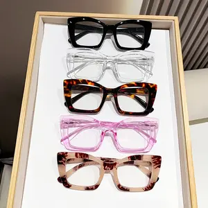 5-Pack Blue Light Blocking Glasses, Fashionable Simple HD Lens Reading Eyeglasses, Comfortable Portable Men Women Magnifying Glasses, High Definition Glasses