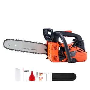 Gas Chainsaw, 25.4CC 12" 1.2HP, Gasoline Powered Chain Saw, Handheld Cordless Petrol Chainsaws for Tree Wood Branch Cutting, Tree Trimming, Land Clearing, Farm Garden Ranch Forest Cutting Use