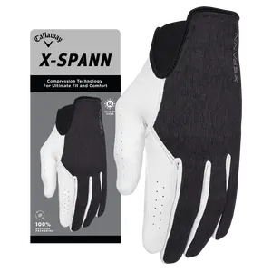 Callaway Golf Men's X-Spann Golf Glove in White | Size: Cadet Large