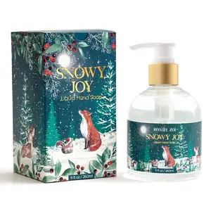 ROMIIE ZOI Christmas Liquid Hand Soap with Gift Box - Snowy Joy, Infused with Fresh-Cut Christmas Tree Aroma - 260ml/ 9 fl.oz Cleansing Gentle