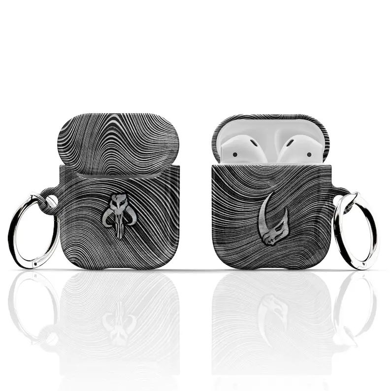 [Print] Mudhorn + Mythosaur Beskar AirPods Case Silver Edition, AirPod Cases