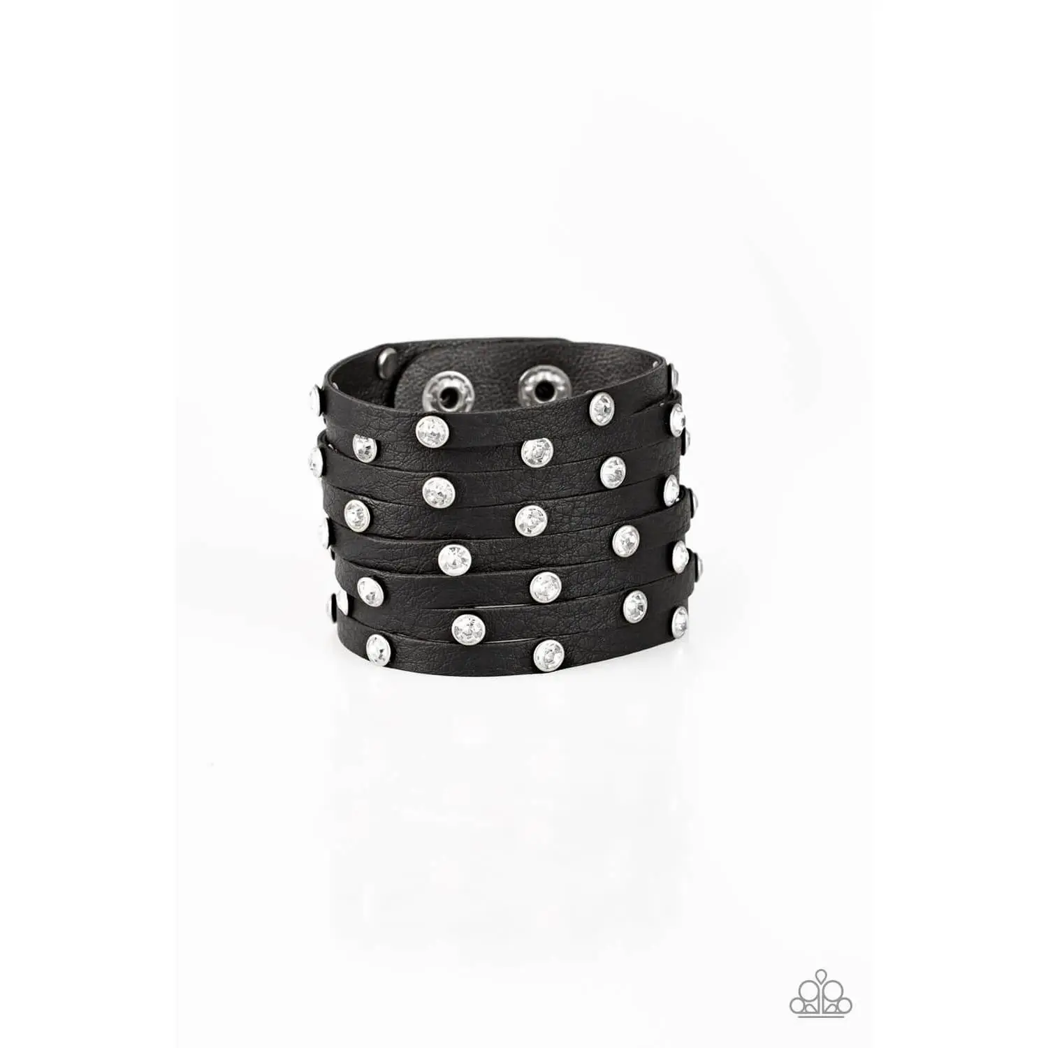 Sass Squad - Black Leather Wrap Bracelet Exclusive