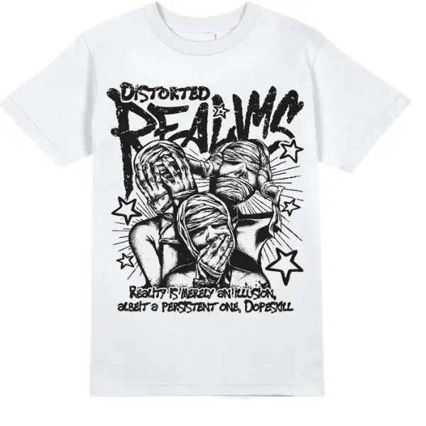 Dunk Panda White Black T-Shirt Distorted Realms Graphic