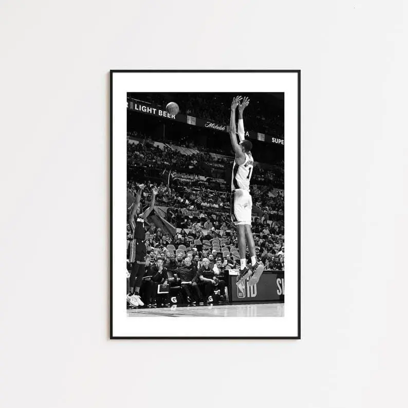 Victor Wembanyama Poster, The Alien, Wemby,Black and White Wall Art,Vintage Wall Art, Photograph Prints,Basketball Gift,NBA Fans, Sport Gift