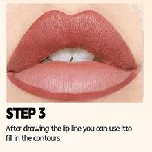 12 Colors Matte Lip Liner Set,Brown Tone Lip Pencil Kit,12 Assorted Colors High Pigmented Natural Makeup,Longwear Smooth Ultra Fine,Nude Liner Lipstick