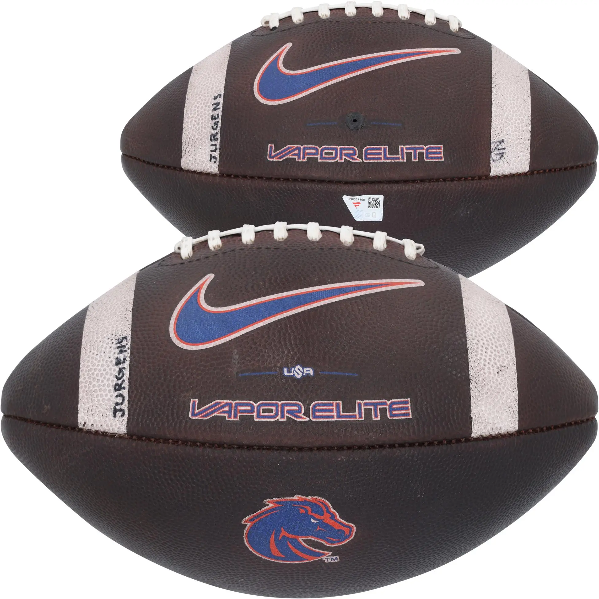 Boise State Broncos Game-Used Football vs. New Mexico Lobos on October 11, 2025 - Fanatics Authentic Certified