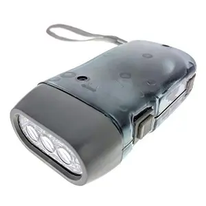 ASR Outdoor Emergency Motion 3 LED Dynamo Squeeze Action Rechargeable Flashlight