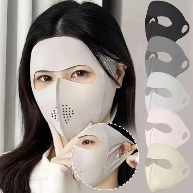 New Breathable Ice Silk Mask Anti-UV Traceless Sunscreen Mask Riding Face Mask Outdoor Sports