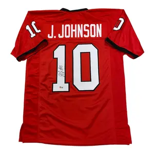 Jamon Dumas-Johnson Autographed Georgia Bulldogs Custom Red #10 Jersey  - Beckett Authentic