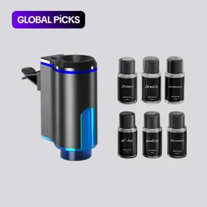Car Air Freshener, Car Air Diffuser, Car Aroma Diffuser, 1 Set Car Air Freshener with LED Light, Smart Car Air Freshener, Long Lasting Car Fragrance Machine, Car Aromatherapy Machine, Car Interior Accessories #GLOBAL PICKS