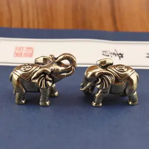 Elephant Home Decor, Desktop Ornament, Tea Pet Craft, Lucky Elephant Figurine for Home & Office Decoration