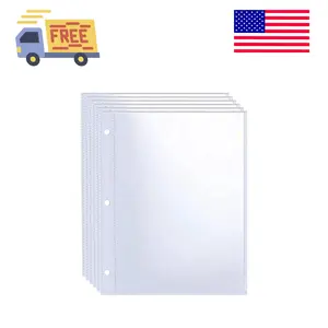 40 Pack 80 Pockets 5x7'' Photocard Sleeves A5 3 Mini Ring Binder
