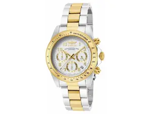 Invicta 17026 Men's Speedway Glow-in-the-Dark Self-Luminous Quartz Chronograph White Dial Watch, Glow-In-The-Dark Quartz Watches, Self-Luminous Quartz Watches