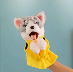Boxing Husky St Plush Toy for Dog Battle Play Stress Relief with Yellow Hoodie Comfortable Design Soundable Foldable Christmas Tree Lights Day the Dead Decorations Set Canvas Tote Bag Star and Stripe Wreath Bows