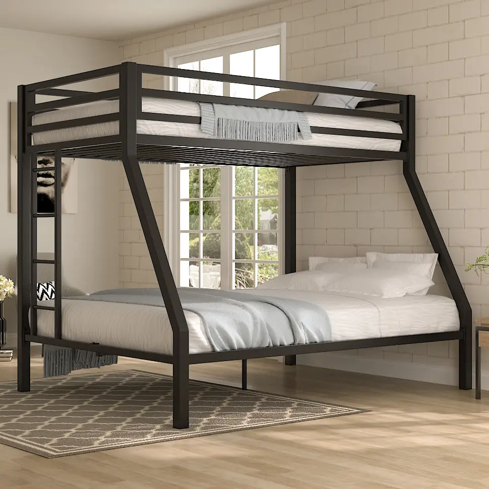 MUTICOR Metal Bunk Bed Twin Over Full Size, 【Frame Only No Mattress】Heavy Duty Sturdy Frame with 12" Under-Bed Storage for Teen & Adults #TikTokShopfa