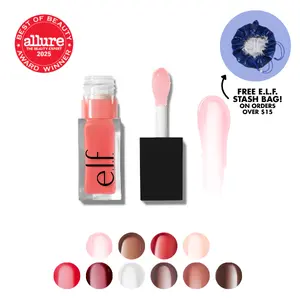 e.l.f. Glow Reviver Lip Oil, Nourishing Lip Oil High-Gloss Finish 0.25 oz (7.6 mL)